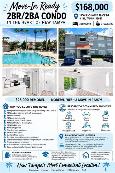 For Sale: $168,000 (2 beds, 2 baths, 1083 Square Feet)