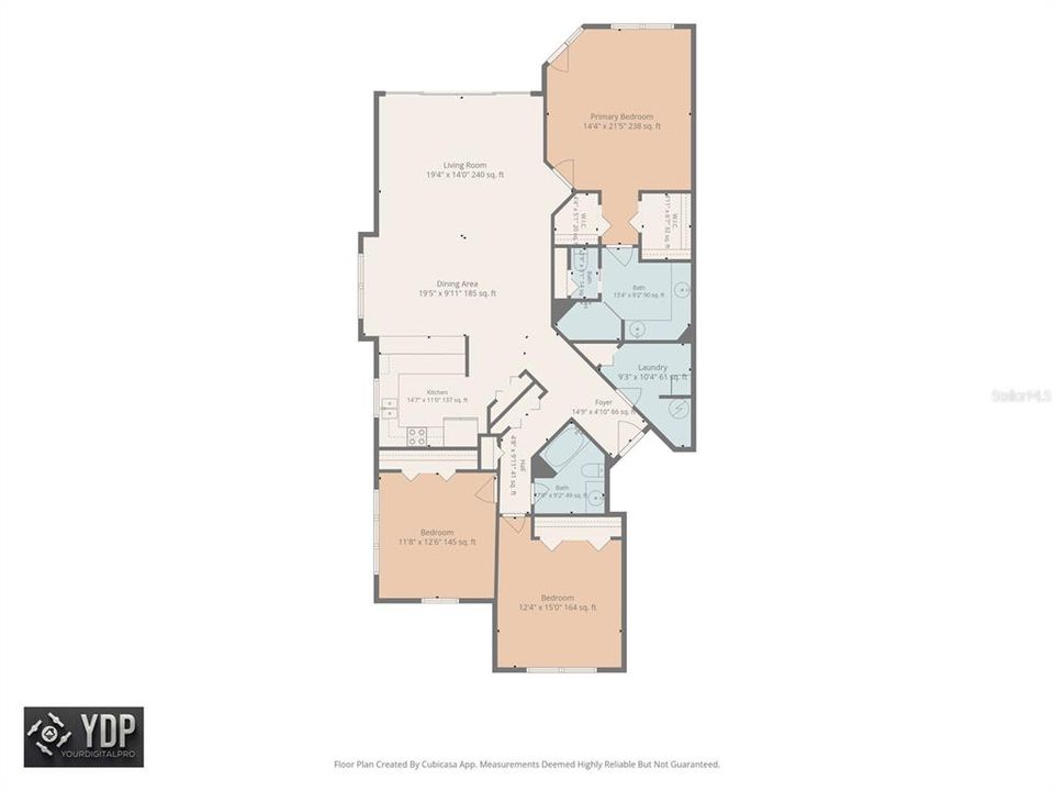 На продажу: $439,000 (3 спален, 2 ванн, 1800 Квадратных фут)