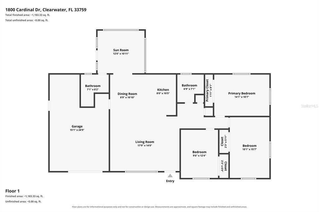 For Sale: $400,000 (3 beds, 2 baths, 1241 Square Feet)