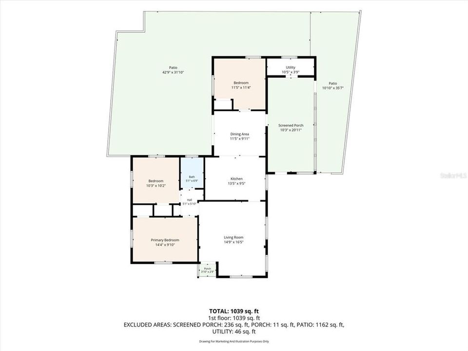 En Venta: $359,000 (3 camas, 1 baños, 1039 Pies cuadrados)