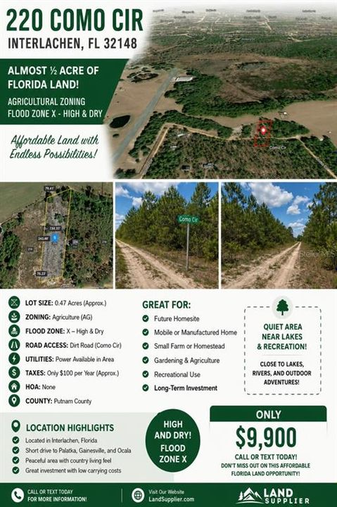 For Sale: $11,500 (0.43 acres)