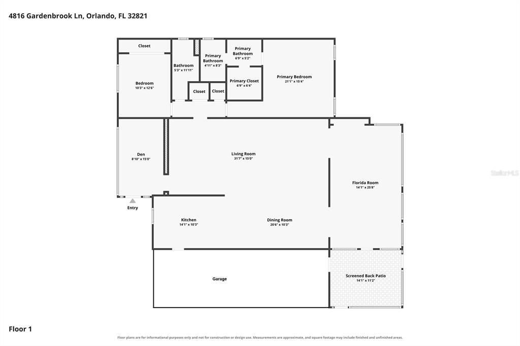 For Sale: $375,000 (2 beds, 2 baths, 2061 Square Feet)