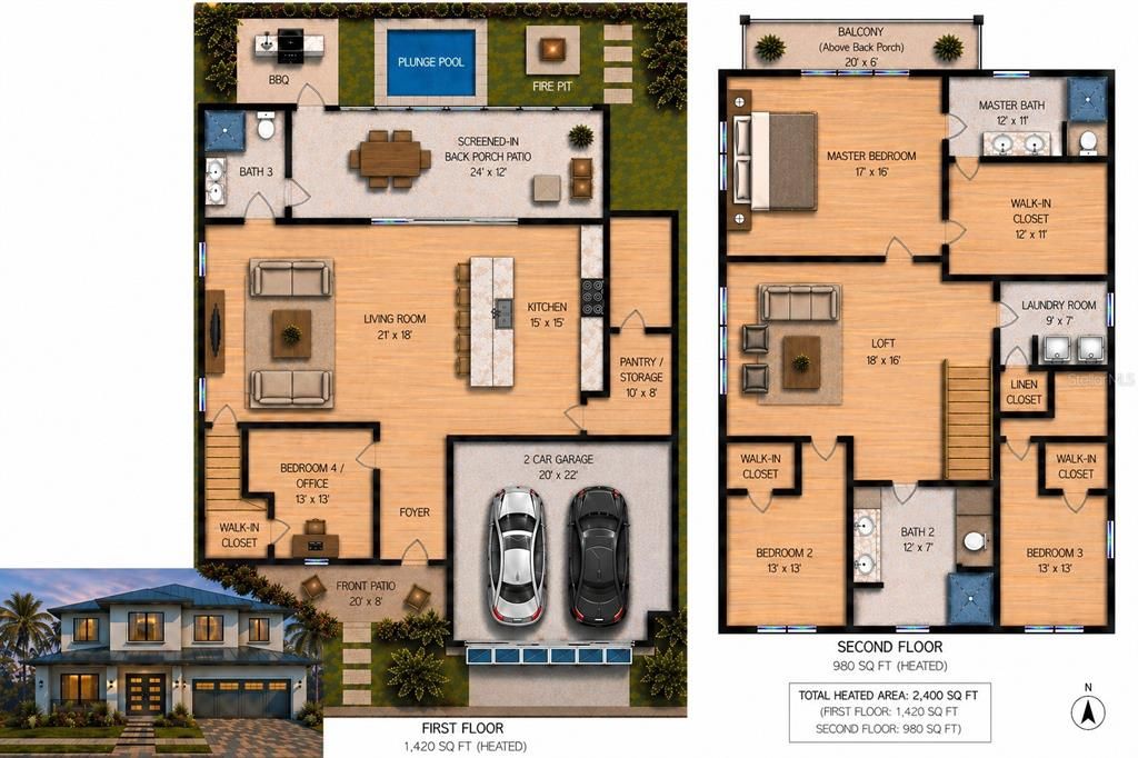 待售: $421,000 (0.17 acres)