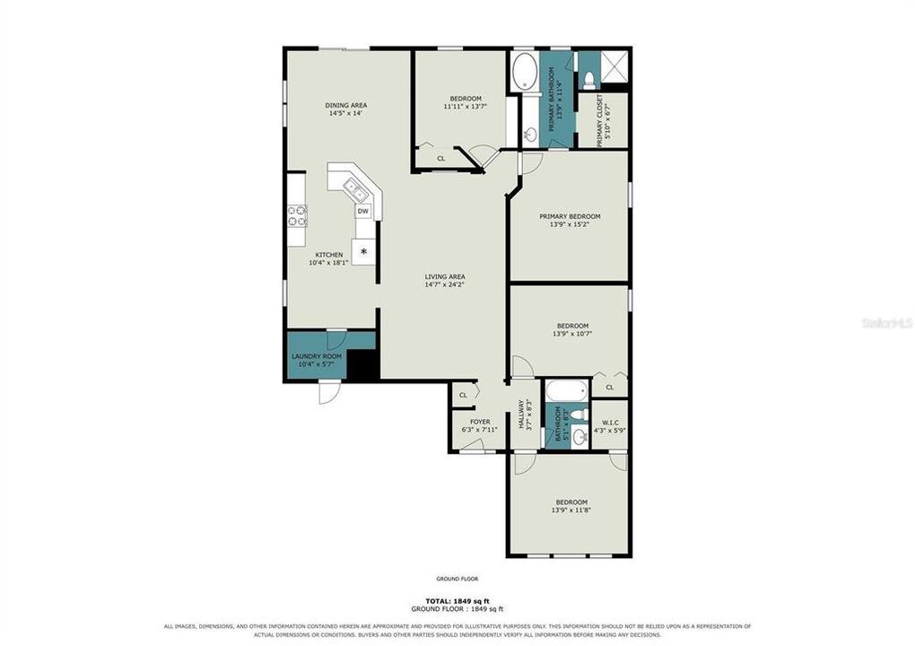 For Sale: $305,000 (4 beds, 2 baths, 1855 Square Feet)