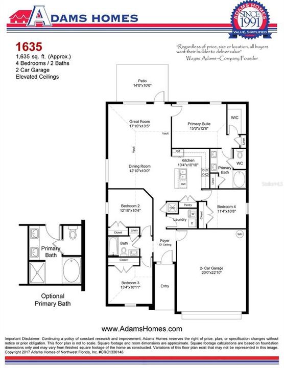 На продажу: $315,150 (4 спален, 2 ванн, 1635 Квадратных фут)