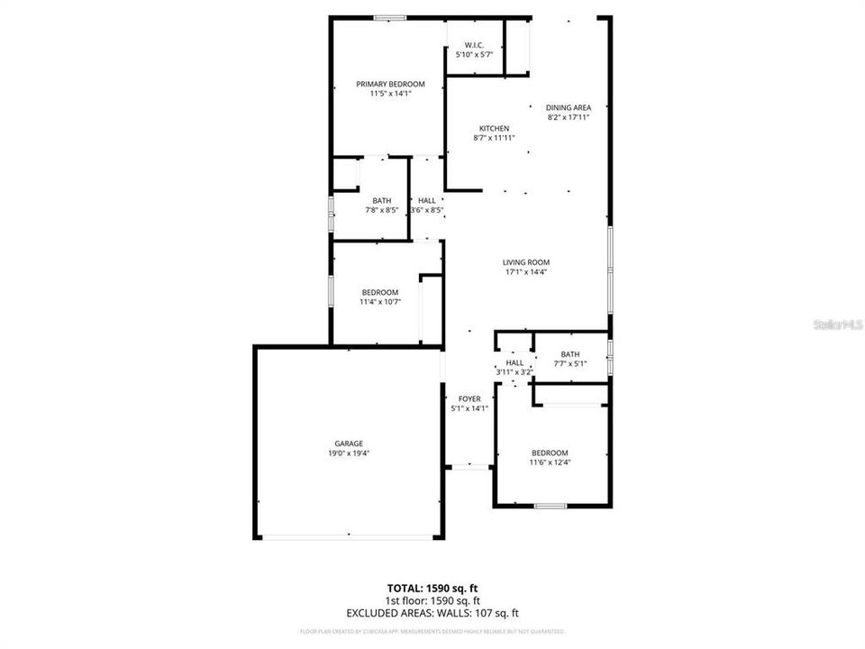 На продажу: $279,900 (3 спален, 2 ванн, 1155 Квадратных фут)