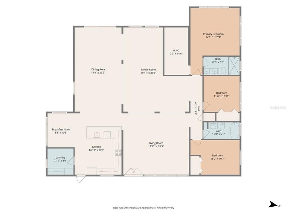 На продажу: $749,900 (3 спален, 2 ванн, 2500 Квадратных фут)