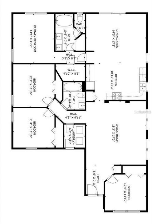 For Rent: $2,500 (4 beds, 2 baths, 1922 Square Feet)