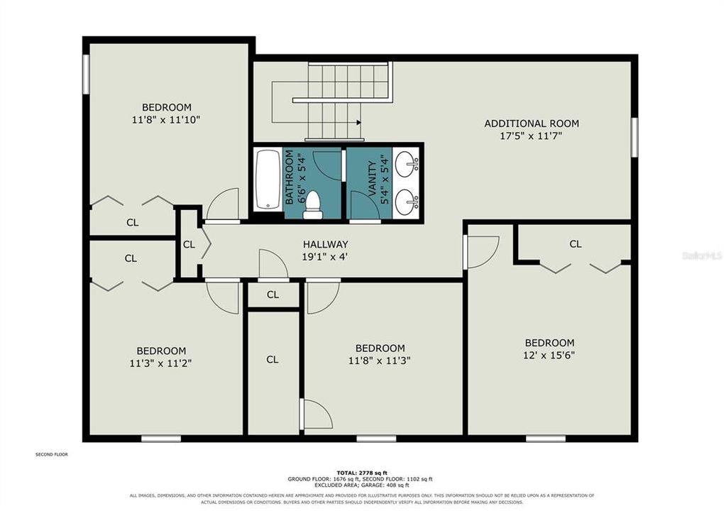 For Sale: $424,999 (5 beds, 2 baths, 2915 Square Feet)