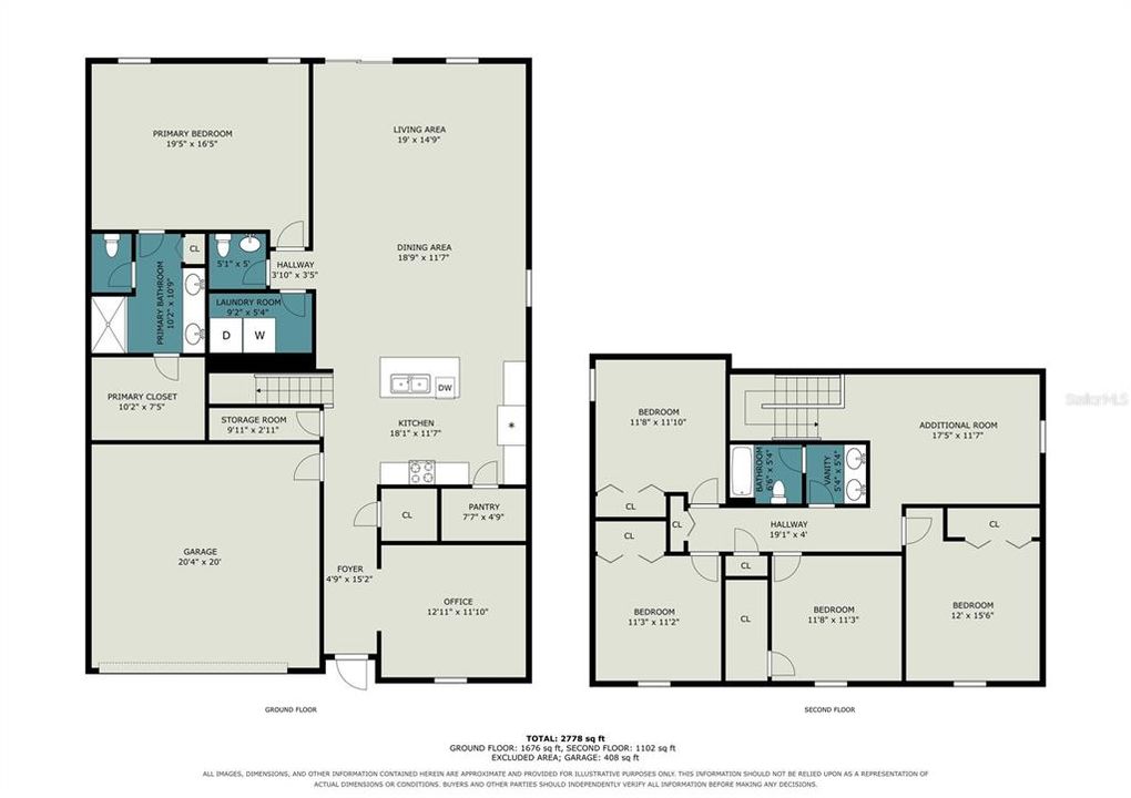For Sale: $424,999 (5 beds, 2 baths, 2915 Square Feet)