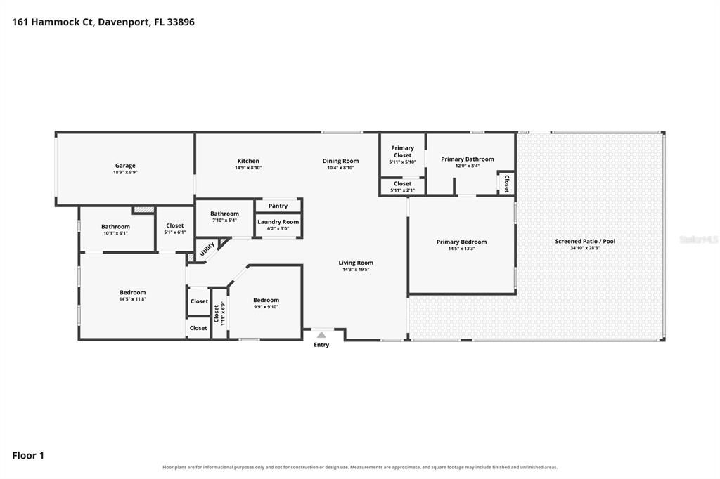 На продажу: $339,900 (3 спален, 3 ванн, 1589 Квадратных фут)