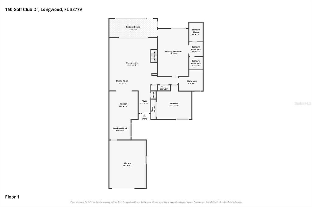 For Sale: $335,000 (2 beds, 2 baths, 1539 Square Feet)