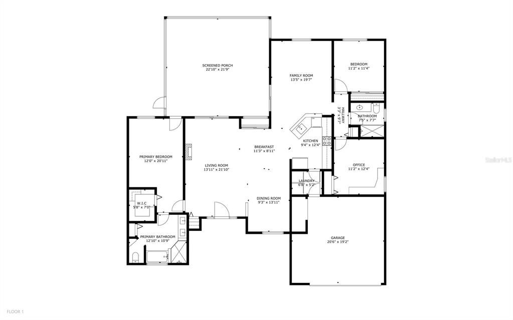 На продажу: $380,000 (3 спален, 2 ванн, 1838 Квадратных фут)