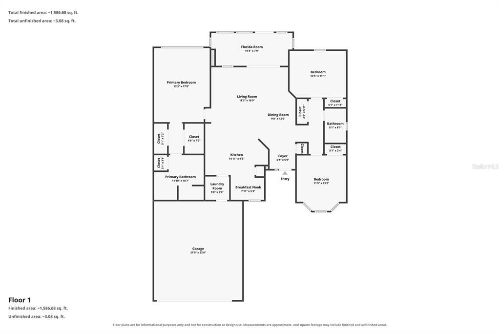 For Sale: $249,000 (3 beds, 2 baths, 1576 Square Feet)