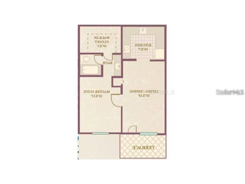 В аренду: $1,125 (1 спален, 1 ванн, 550 Квадратных фут)