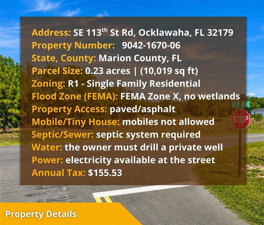 For Sale: $13,000 (0.23 acres)
