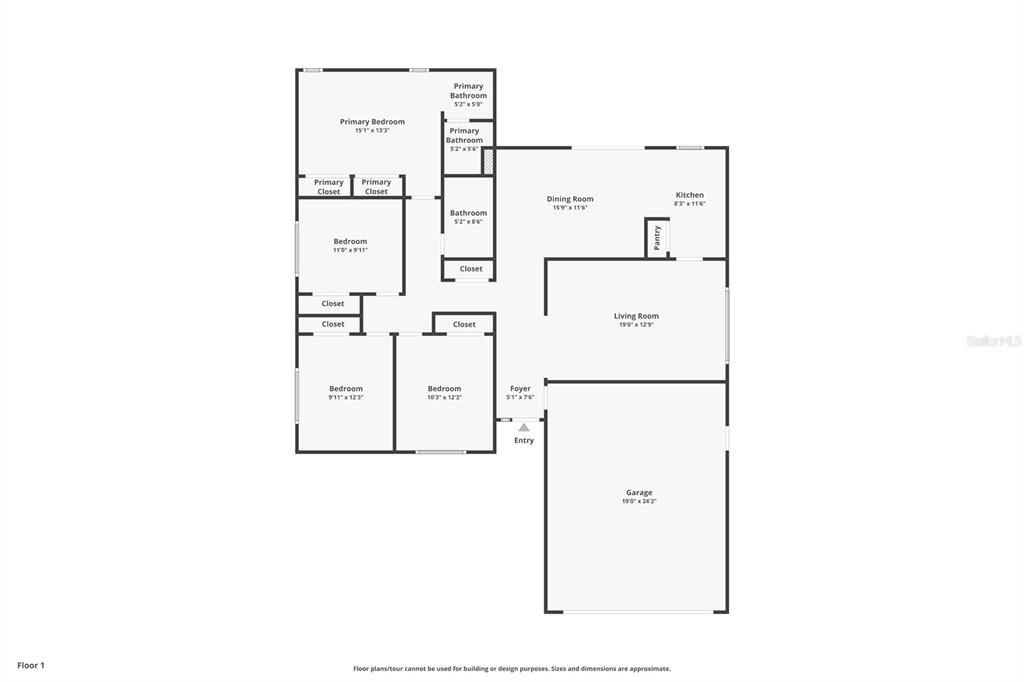 На продажу: $435,000 (4 спален, 2 ванн, 1594 Квадратных фут)
