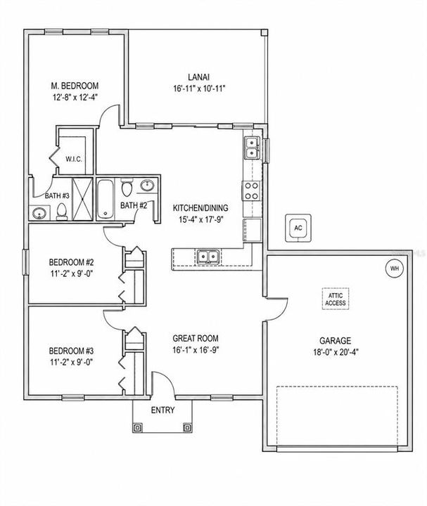 For Sale: $289,900 (3 beds, 2 baths, 1088 Square Feet)