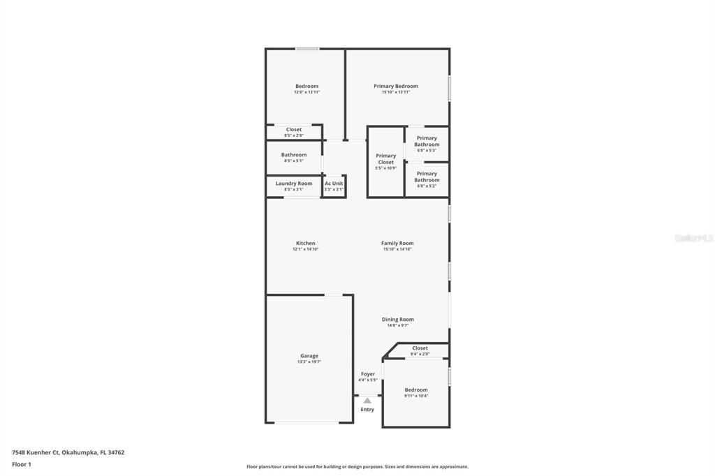 На продажу: $344,900 (3 спален, 2 ванн, 1440 Квадратных фут)