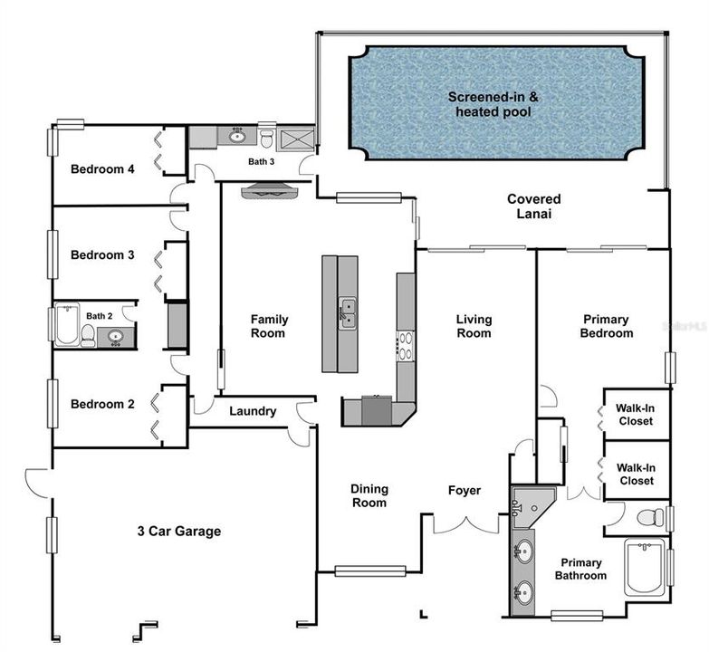 For Sale: $849,000 (4 beds, 3 baths, 2625 Square Feet)