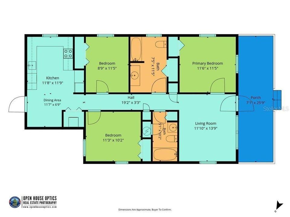 For Sale: $519,000 (3 beds, 2 baths, 1079 Square Feet)