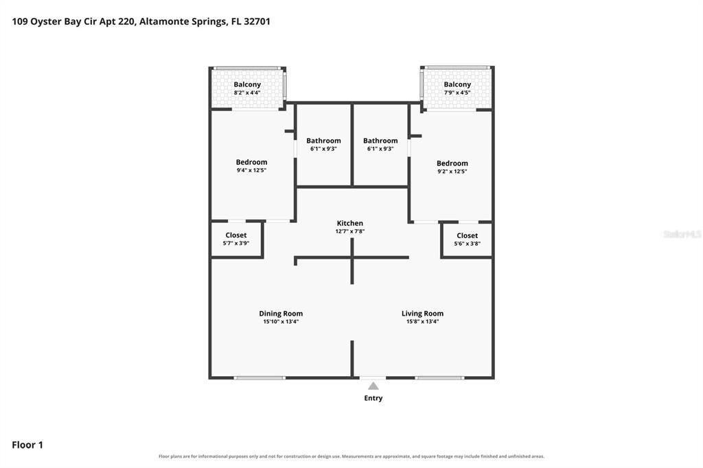 For Sale: $135,000 (2 beds, 2 baths, 992 Square Feet)
