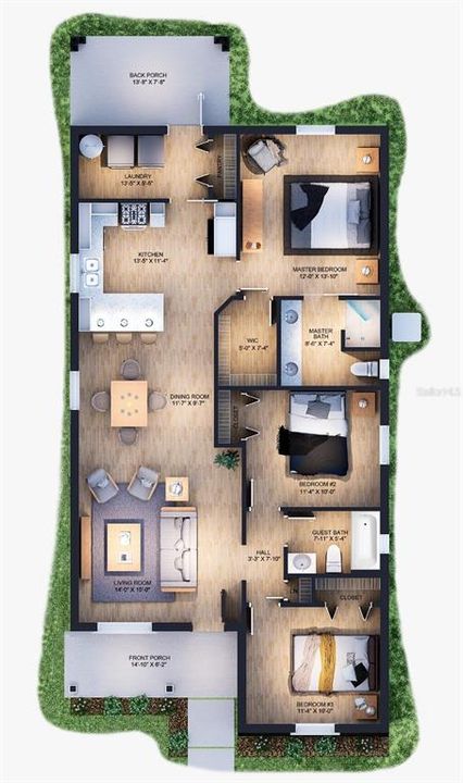 For Sale: $258,500 (3 beds, 2 baths, 1298 Square Feet)