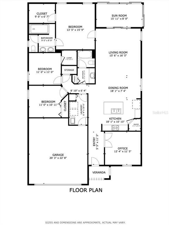 Active With Contract: $509,000 (3 beds, 2 baths, 1808 Square Feet)