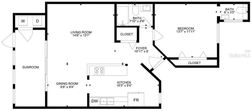 En Venta: $215,000 (1 camas, 1 baños, 700 Pies cuadrados)