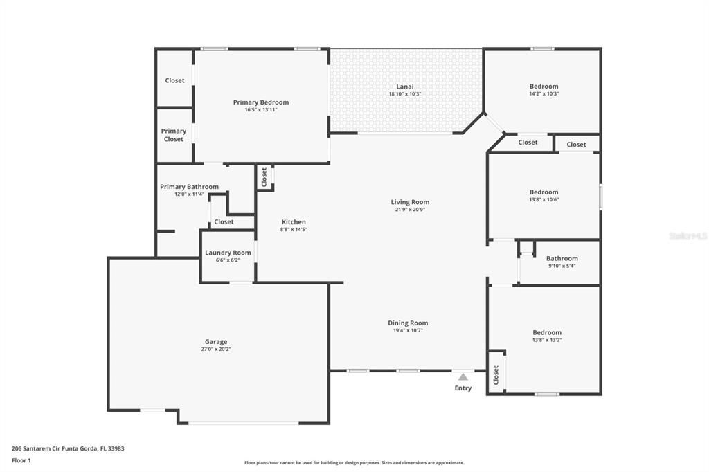 На продажу: $379,900 (4 спален, 2 ванн, 1876 Квадратных фут)