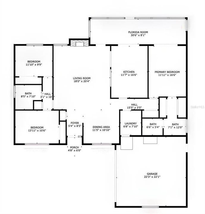 На продажу: $477,000 (3 спален, 2 ванн, 1850 Квадратных фут)