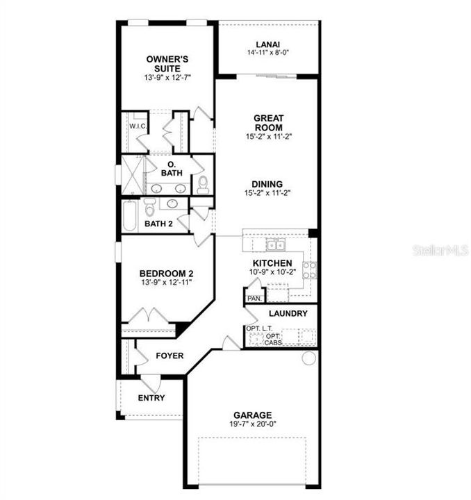На продажу: $274,990 (2 спален, 2 ванн, 1443 Квадратных фут)