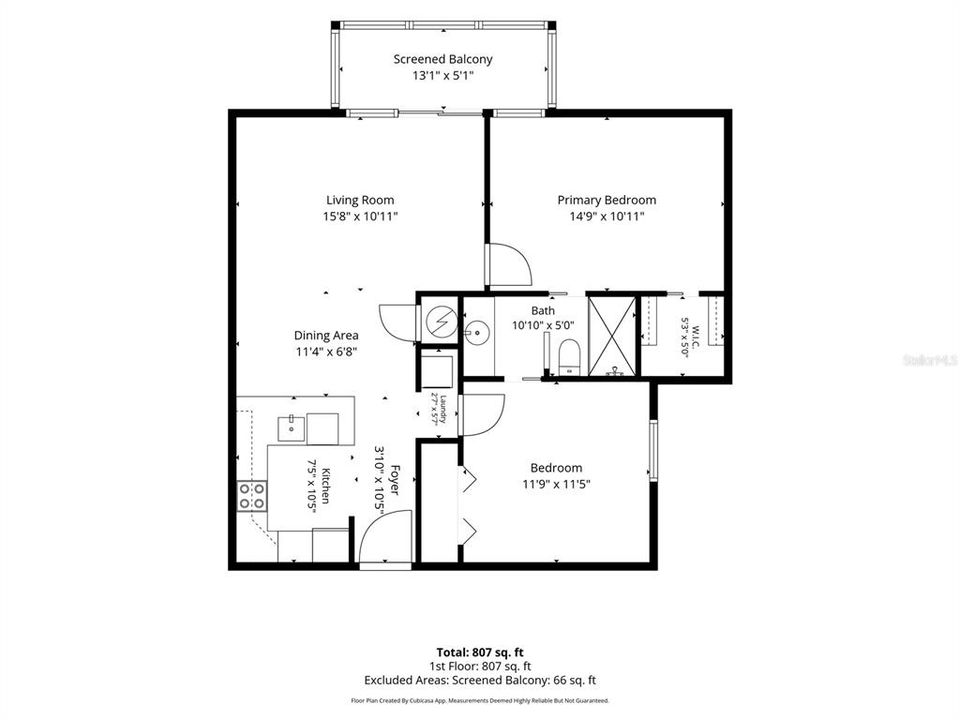 For Sale: $359,000 (2 beds, 1 baths, 825 Square Feet)