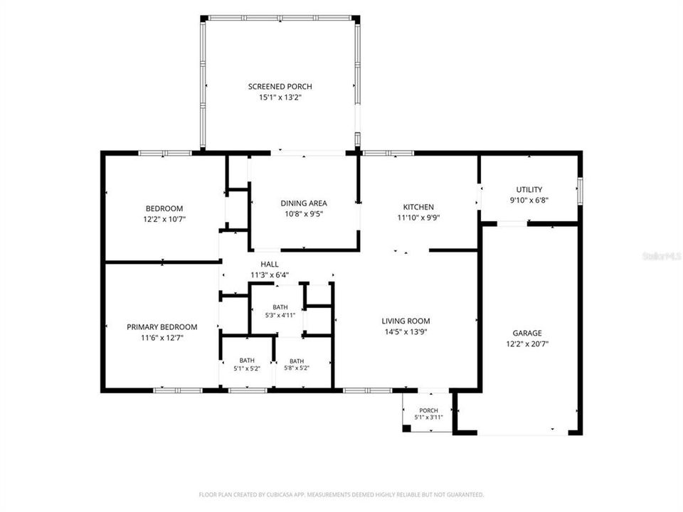 На продажу: $189,900 (2 спален, 1 ванн, 864 Квадратных фут)