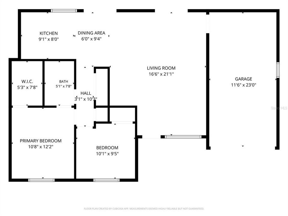 For Sale: $280,000 (2 beds, 1 baths, 902 Square Feet)