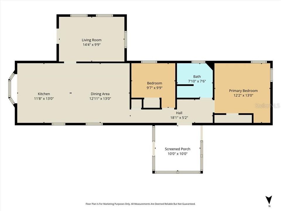 For Sale: $172,500 (2 beds, 1 baths, 934 Square Feet)