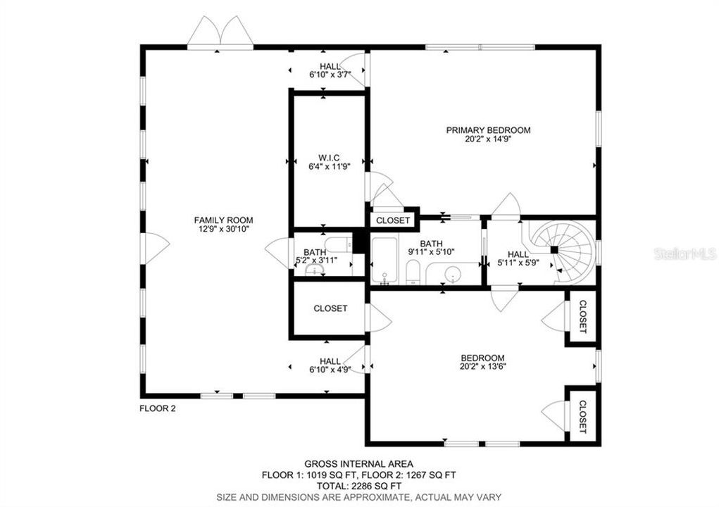 На продажу: $449,000 (3 спален, 2 ванн, 2056 Квадратных фут)