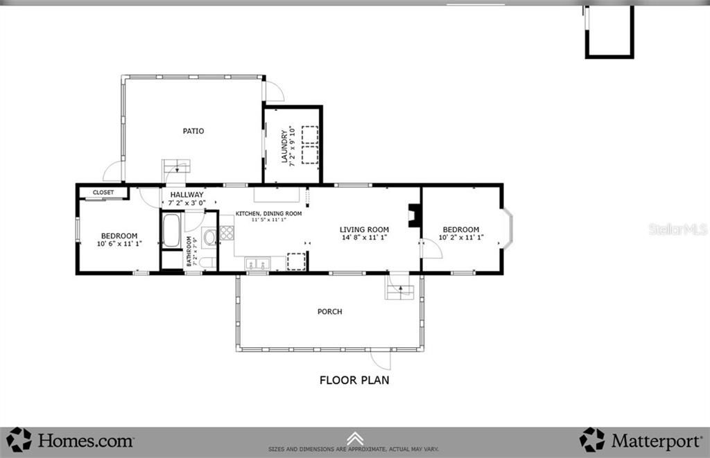 Active With Contract: $90,000 (2 beds, 1 baths, 672 Square Feet)