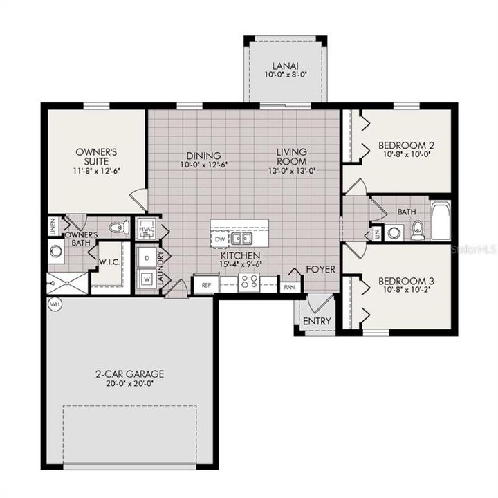 На продажу: $289,990 (3 спален, 2 ванн, 1240 Квадратных фут)