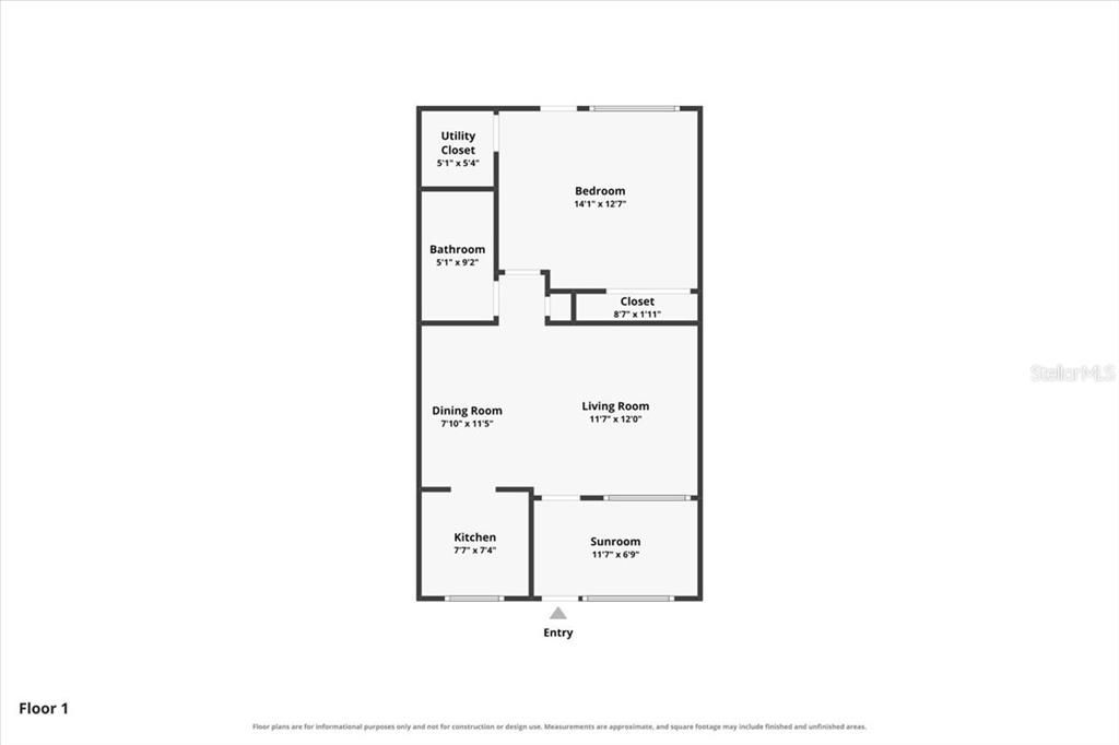 For Sale: $69,900 (1 beds, 1 baths, 705 Square Feet)