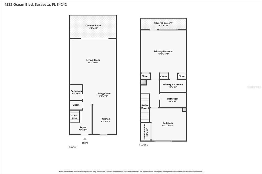 For Sale: $875,000 (2 beds, 2 baths, 1224 Square Feet)