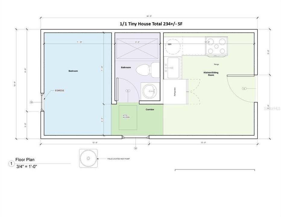 For Sale: $129,900 (1 beds, 1 baths, 234 Square Feet)