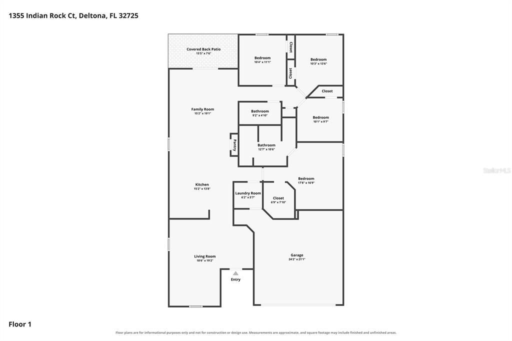 На продажу: $385,000 (4 спален, 2 ванн, 1851 Квадратных фут)