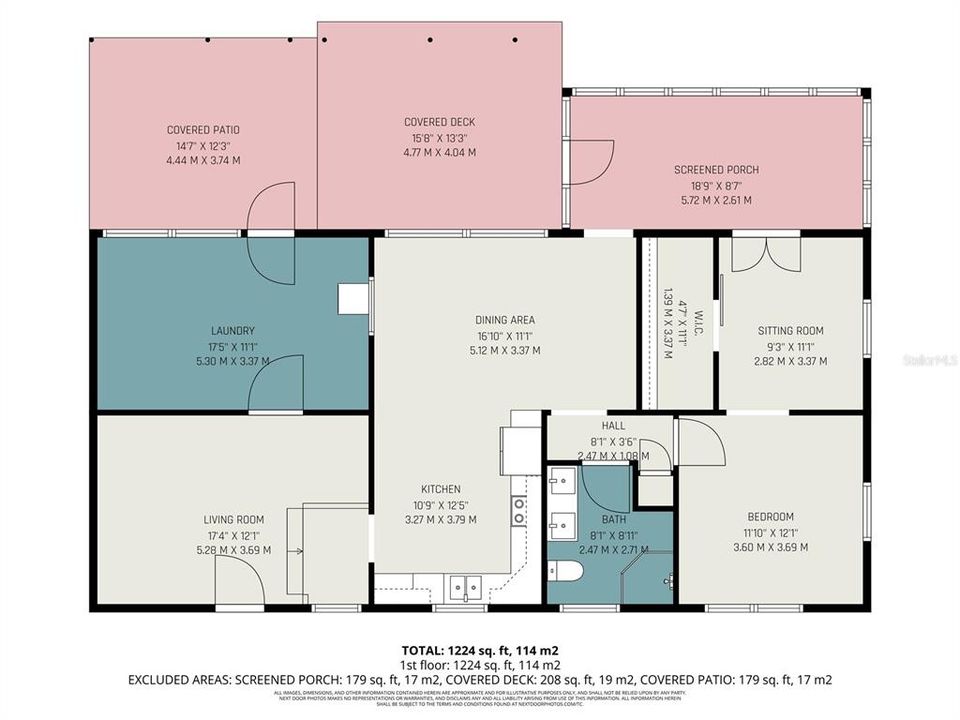 For Sale: $265,000 (2 beds, 1 baths, 1372 Square Feet)