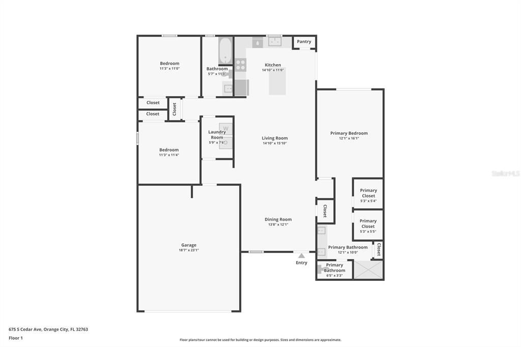 На продажу: $365,000 (3 спален, 2 ванн, 1657 Квадратных фут)