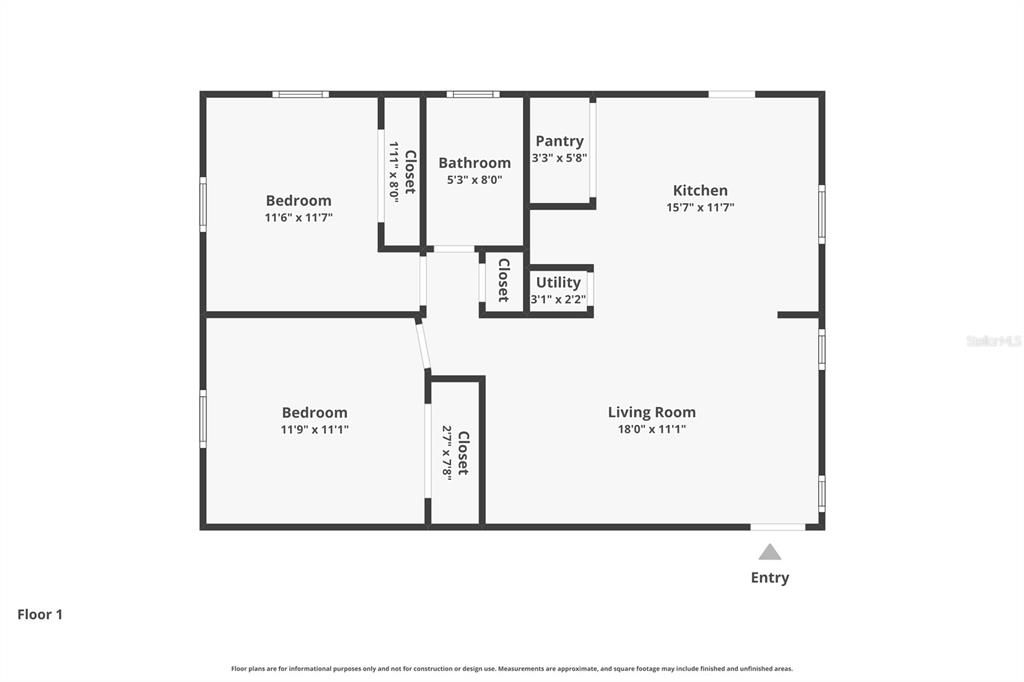 В аренду: $1,595 (2 спален, 1 ванн, 804 Квадратных фут)