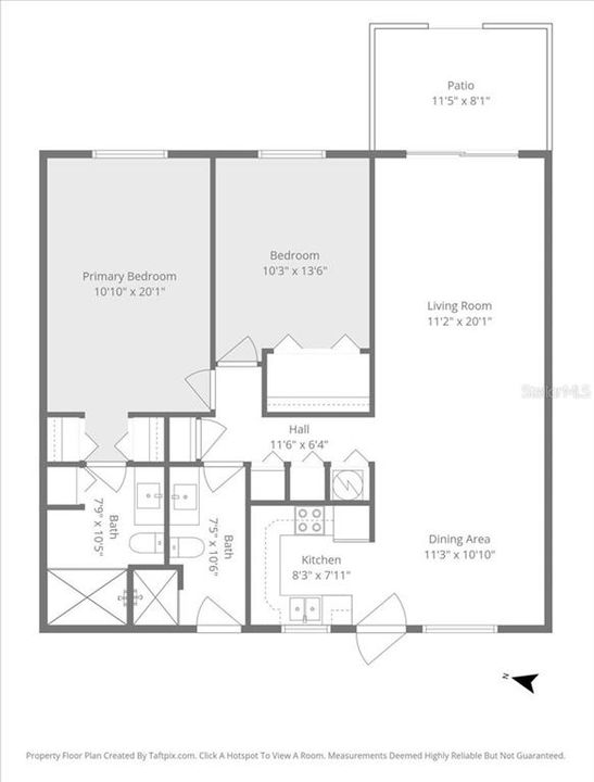 На продажу: $380,000 (2 спален, 2 ванн, 1107 Квадратных фут)