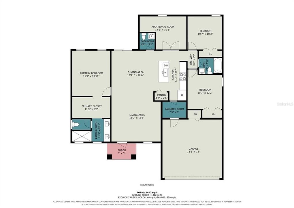 En Renta: $2,499 (3 camas, 2 baños, 1845 Pies cuadrados)