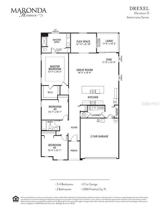 На продажу: $409,000 (3 спален, 2 ванн, 1992 Квадратных фут)