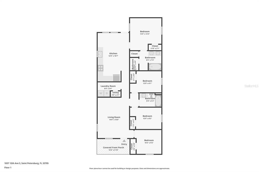 En Venta: $299,000 (4 camas, 2 baños, 1248 Pies cuadrados)